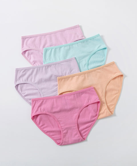 Colourful Bubble Gum 5-pack Midi Panties