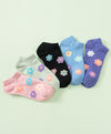 Let's Cozy Up! Floral 5-Pack Ankle Socks