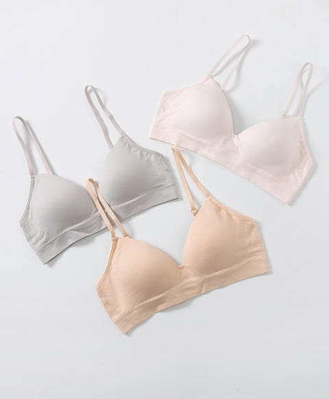 Seamless Comfy Basic 3/4 Cup Bralette with Back Hook
