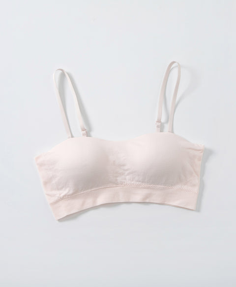 Seamless Comfy Basic Half Cup Pull-over Multiway Bandeau Vest