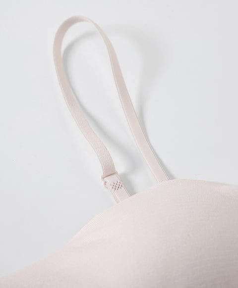 Seamless Comfy Basic Half Cup Pull-over Multiway Bandeau Vest