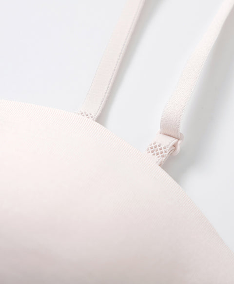 Seamless Comfy Basic Half Cup Pull-over Multiway Bandeau Vest