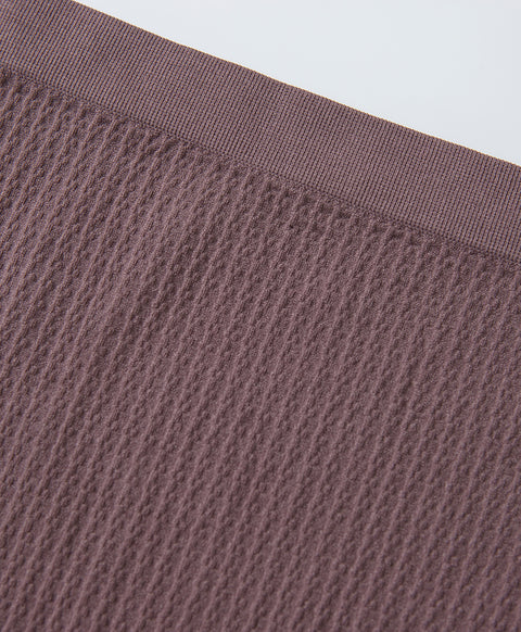 Jacquard Seamless Knit Mid-High Waist Hipster Panties