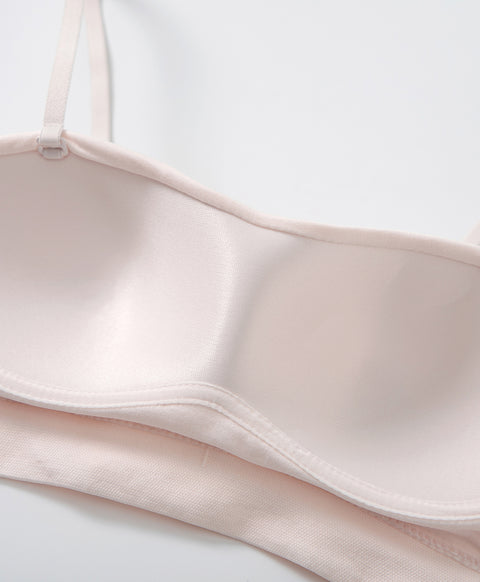 Seamless Comfy Basic Half Cup Pull-over Multiway Bandeau Vest