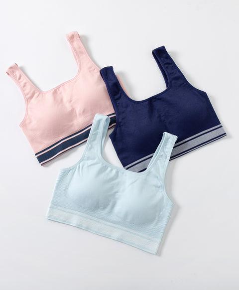 Contrast Sporty U-Back Pull Over Vest