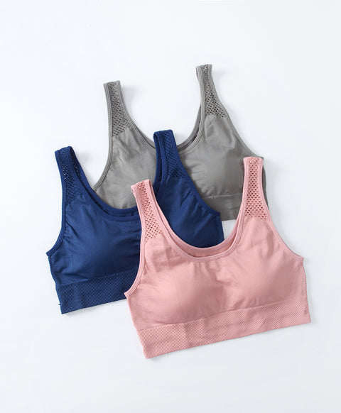 Seamless Knit Sporty U-Back Pull Over Vest