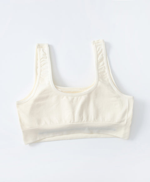 Pure Rib Seamless Knit U-Back Pull Over Vest