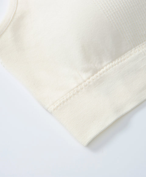 Pure Rib Seamless Knit U-Back Pull Over Vest