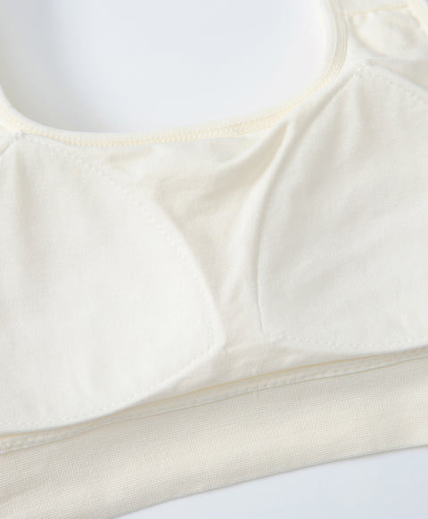 Pure Rib Seamless Knit U-Back Pull Over Vest