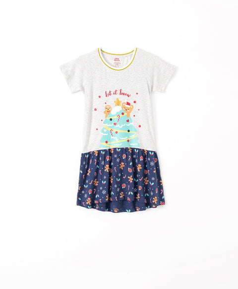 Junior Let it Snow Sleep Dress