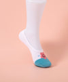 Wonder Palette Smiley Floral No-Show Socks