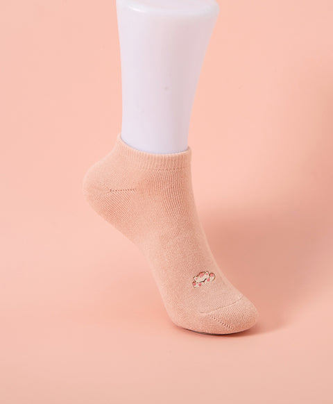 Have A Picnic Day Embroidered Character Ankle Socks