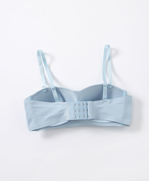 Laminated Seamless Wireless 1/2 Cup Multiway Bra (Blue)