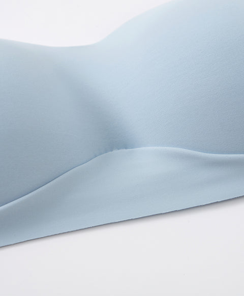 Laminated Seamless Wireless 1/2 Cup Multiway Bra (Blue)