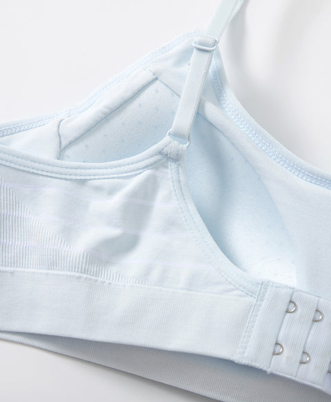 Junior Shining Heart Seamfree Crop Build in Bra Teens Vest