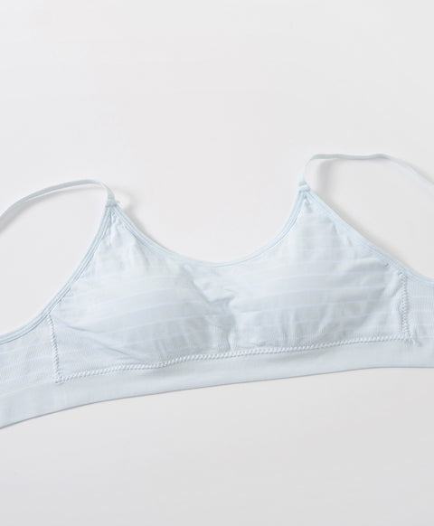 Junior Shining Heart Seamfree Crop Build in Bra Teens Vest