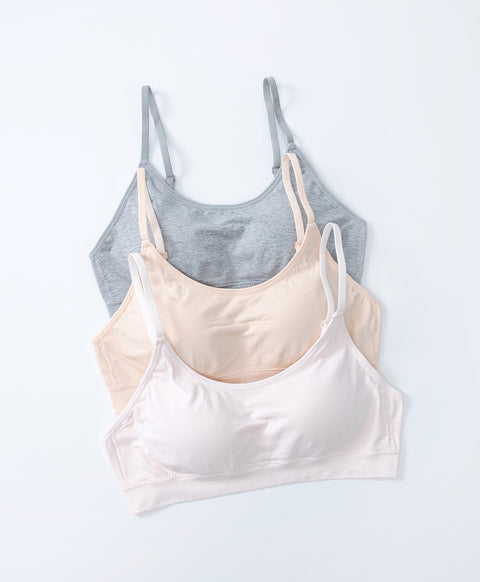 Junior Shining Heart Seamfree Crop Build in Bra Teens Vest (A Cup)