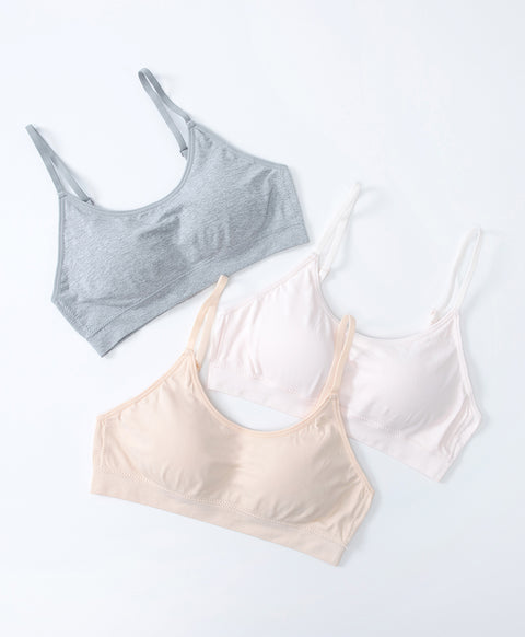 Junior Shining Heart Seamfree Crop Build in Bra Teens Vest (A Cup)