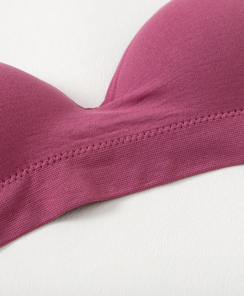 Seamless Basic Triangle Bralette with Back Hooks