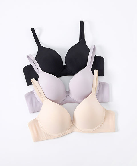 Pure Basic Wired 3/4 Cup Push-Up Demi T-shirt Bra
