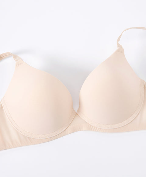 Pure Basic Wired 3/4 Cup Push-Up Demi T-shirt Bra
