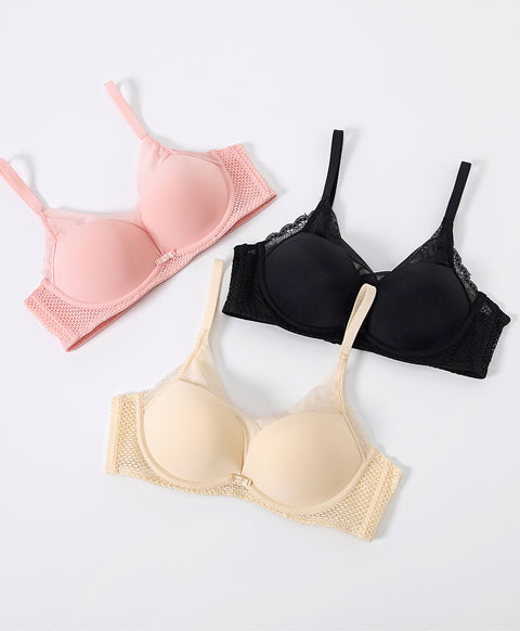 Graceful Fairy High Panel Push Up Demi Bra