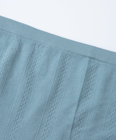 Seamless Jacquard Mid Waist Boxshorts Panties