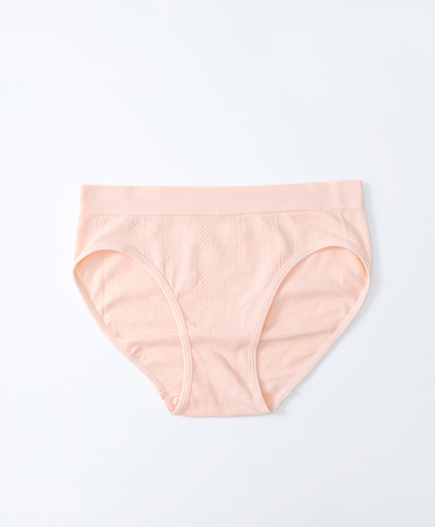 Seamless Jacquard Low Waist Midi Panties