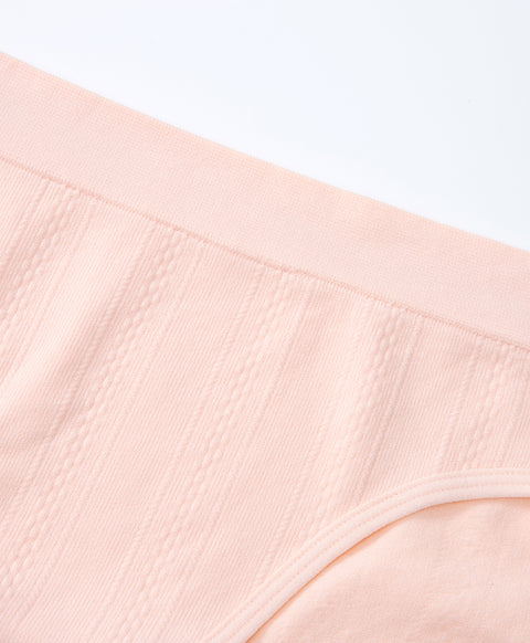 Seamless Jacquard Low Waist Midi Panties