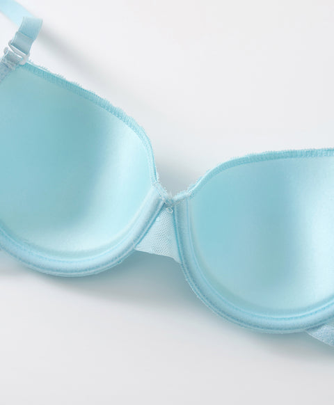 Mesh Polka Dots 3/4 Cup Demi Underwired Bra