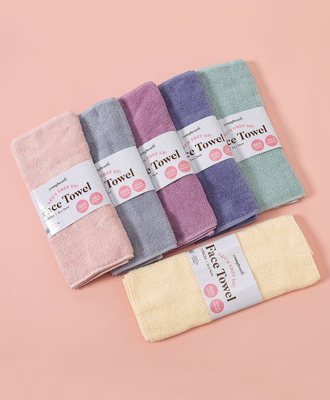 Let's Cozy up! 2 Pieces Face Towel Pack