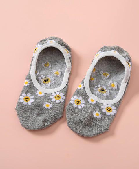 Keep Smiling 5-Pack No Show Socks