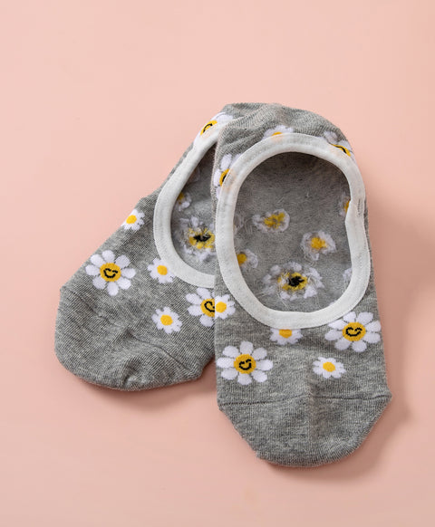 Keep Smiling 5-Pack No Show Socks