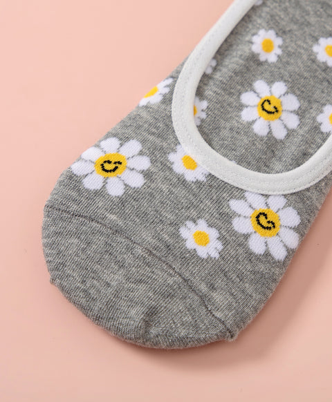 Keep Smiling 5-Pack No Show Socks