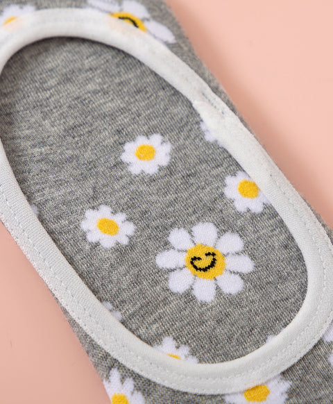 Keep Smiling 5-Pack No Show Socks