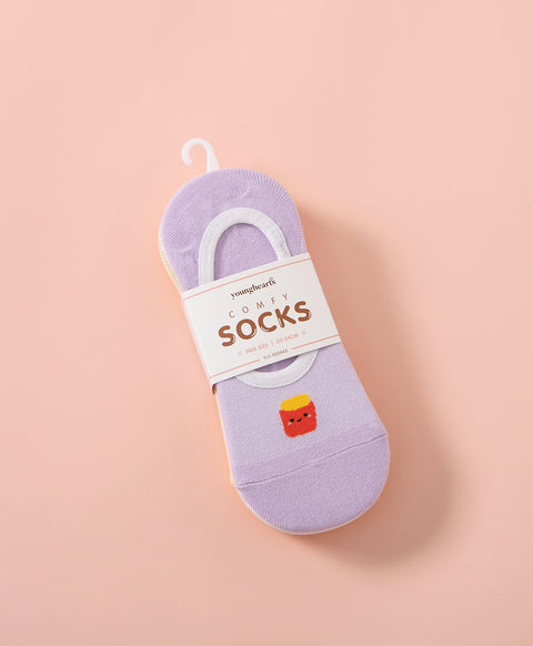 Happy Munchies 5-Pack No Show Socks