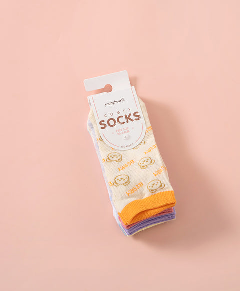Berry Beary 5-Pack Ankle Socks