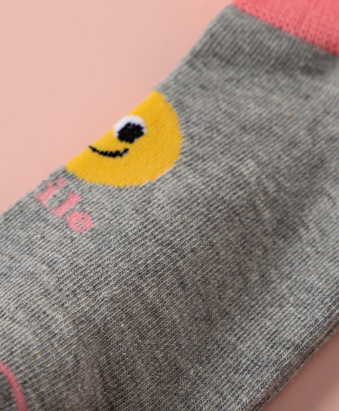 Keep Smiling 5-Pack Ankle Socks