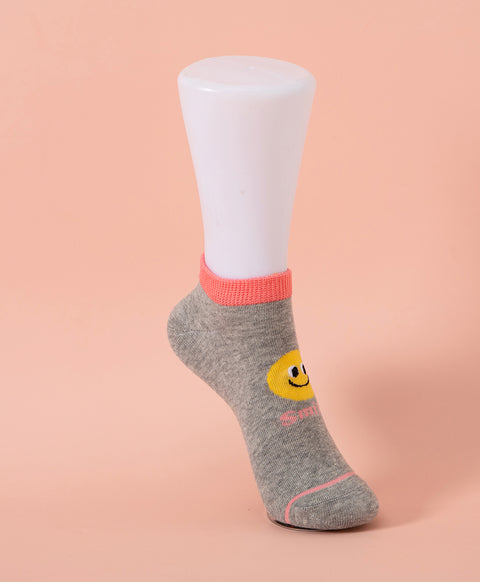 Keep Smiling 5-Pack Ankle Socks