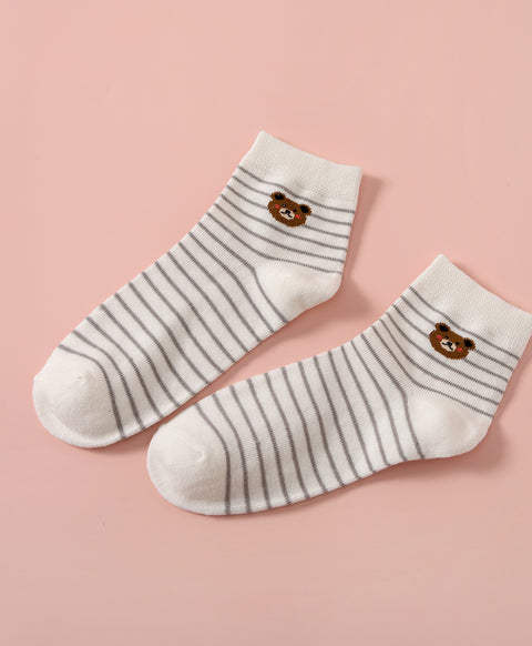 Berry Beary 5-Pack Short Socks