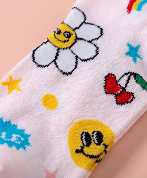 Keep Smiling 5-Pack Short Socks