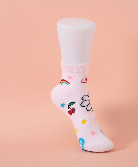 Keep Smiling 5-Pack Short Socks