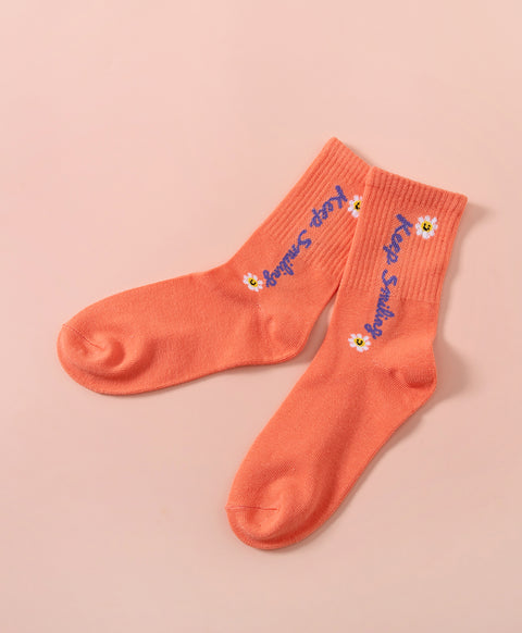Keep Smiling 5-Pack Crew Socks