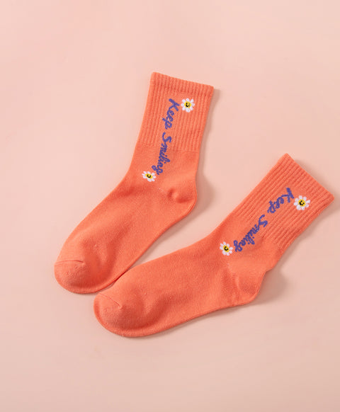 Keep Smiling 5-Pack Crew Socks