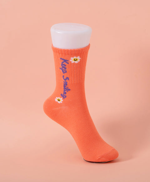 Keep Smiling 5-Pack Crew Socks
