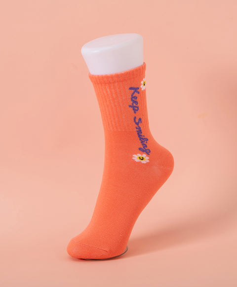 Keep Smiling 5-Pack Crew Socks