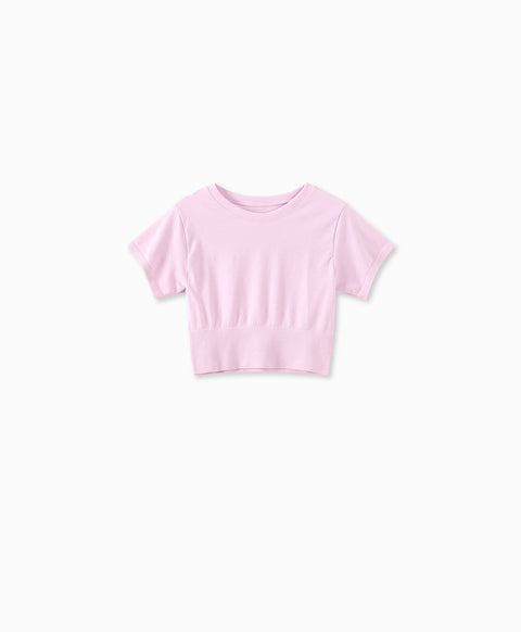 Joyful Rib Seamless Cropped T-shirt