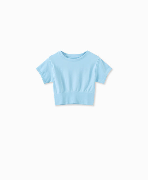 Joyful Rib Seamless Cropped T-shirt