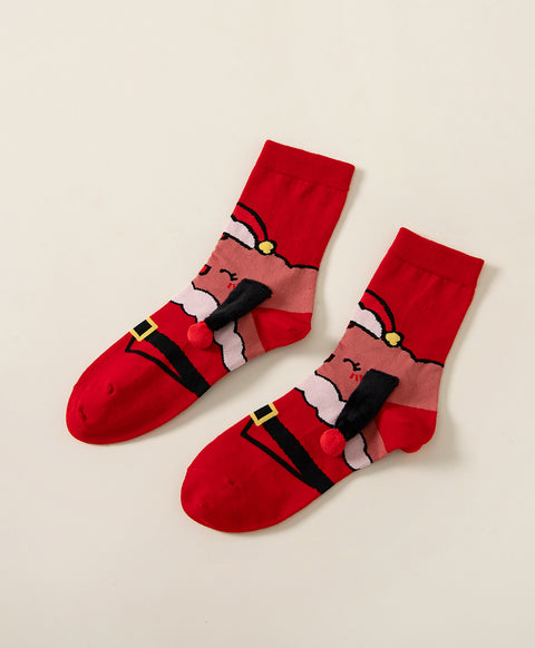 Santa's Secret 3D Crew Socks (1 pair only) $8