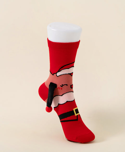 Santa's Secret 3D Crew Socks (1 pair only) $8